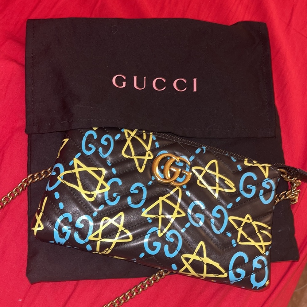 Gucci Marmont Ghost long chain bag